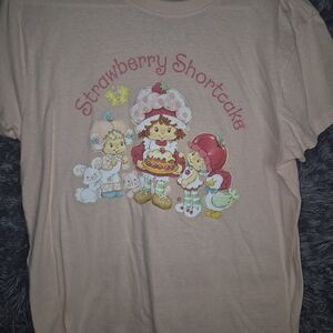 Strawberry Shortcake Womens Pink T-Shirt